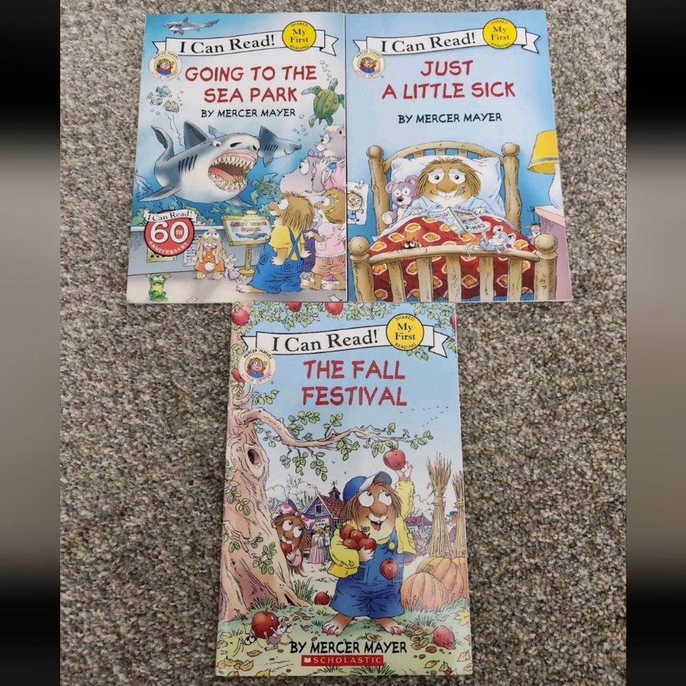 Lot Of 3 My First I Can Read Book Shared Reading Scholastic Little Critter